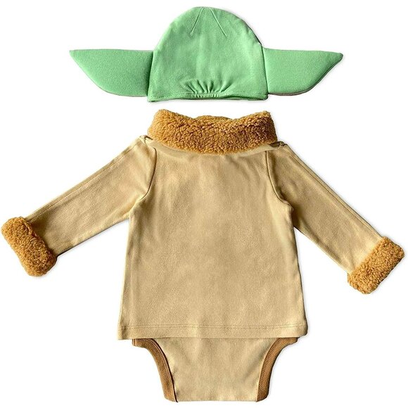 Disney Baby Yoda Costume 6-9 Months Grogu The Mandalorian Halloween Disney Store - Picture 4 of 9